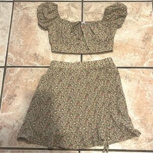 mabel summer floral beach 2 piece set milkmaid prairiecore